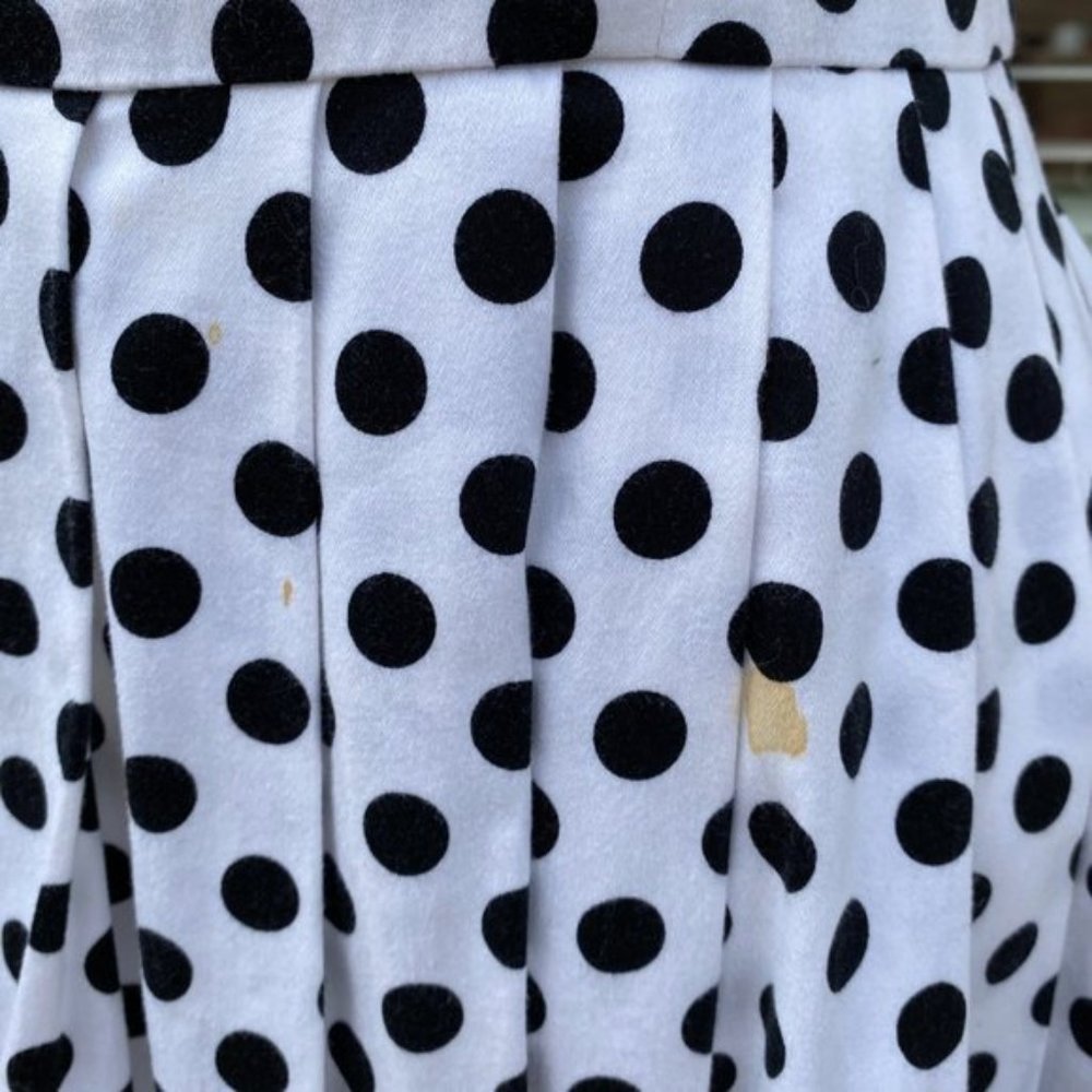 🚀SOLD🧨Mid 2000's Betsey Johnson White w/ Black polka dot - Picture 12 of 16